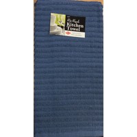 TEA TOWEL SOLID TERRY FEDERAL BLUE