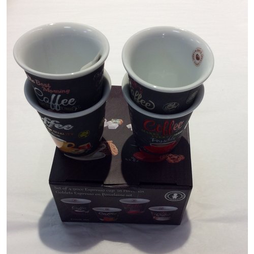 Carol’s Nicetys Espresso Cup Set 4 Piece Italian Carol’s Nicetys Espresso Cup Set 4 Piece Italian