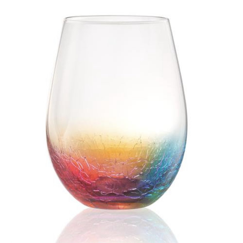 Artland CRACKLE STEMLESS WINE GLASS Artland CRACKLE STEMLESS WINE GLASS