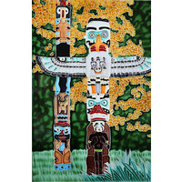Tile Totem Polies II 8 x 12 inches