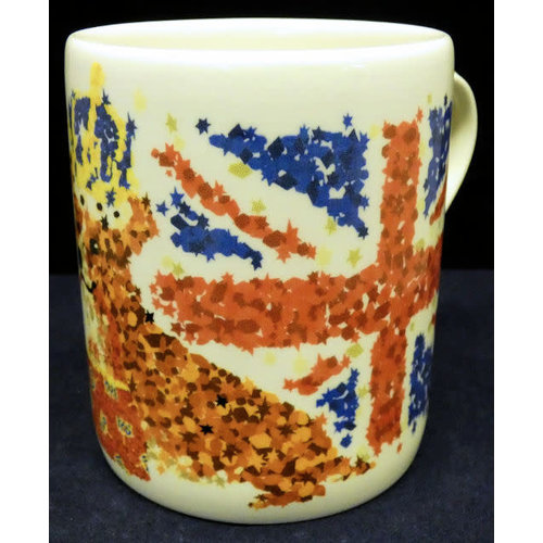 JL Bradshaw MUG Royal Stafford Corgi Flag JL Bradshaw MUG Royal Stafford Corgi Flag