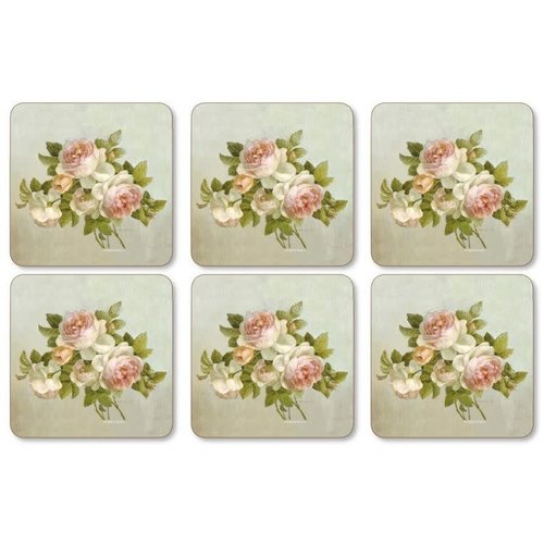 Pimpernel Coasters Antique Roses Set of 6