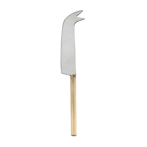 Abbott Brass Rib Handle Cheese Knife 7.5"