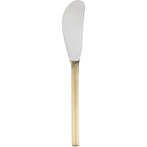 Abbott Brass Rib Handle Pate Spreader