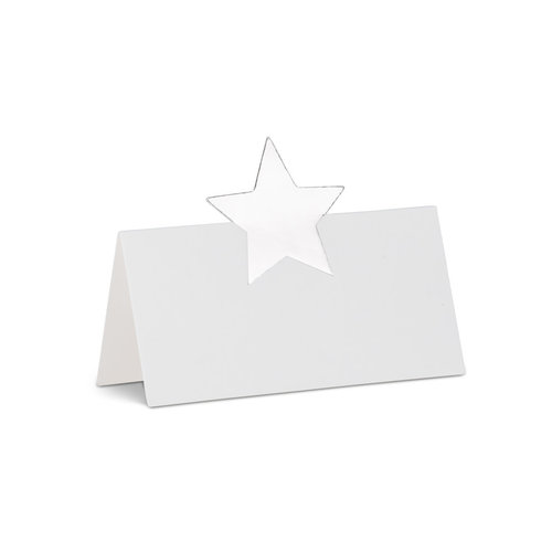 Abbott Placecard Silver Star Fold 12 pc Abbott Placecard Silver Star Fold 12 pc