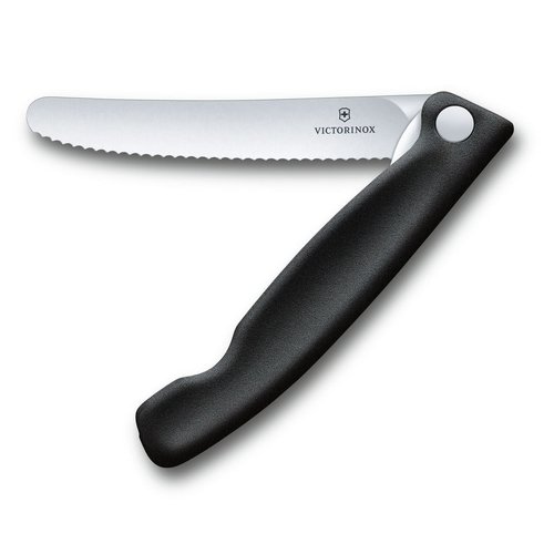 Victorinox VICTORINOX Folding Paring Wavy 4.5" Black Victorinox VICTORINOX Folding Paring Wavy 4.5" Black