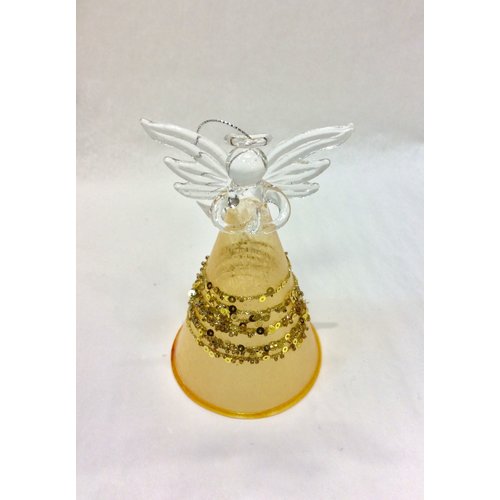 V & L Associates Inc. Fairy Gold Beaded Clear Skirt 5” tall V & L Associates Inc. Fairy Gold Beaded Clear Skirt 5” tall