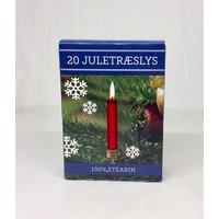 Danish Candle Christmas Tree Pack of 20 Red