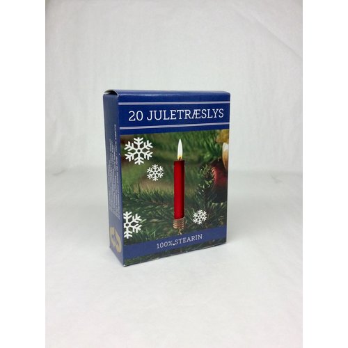 Diana Danish Candle Christmas Tree Pack of 20 Red Diana Danish Candle Christmas Tree Pack of 20 Red