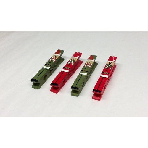Option2 XMAS Painted Wood Clothes Pin Garland Option2 XMAS Painted Wood Clothes Pin Garland