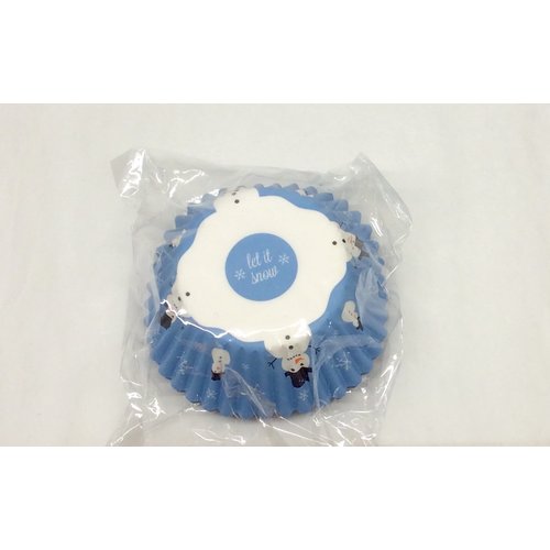 Fox Run Bakecup BLUE SNOWMAN 50 pcs Fox Run Bakecup BLUE SNOWMAN 50 pcs