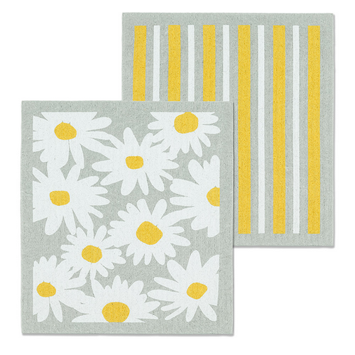 Abbott Swedish Cloth Daisies & Stripes/ Set of 2 Abbott Swedish Cloth Daisies & Stripes/ Set of 2
