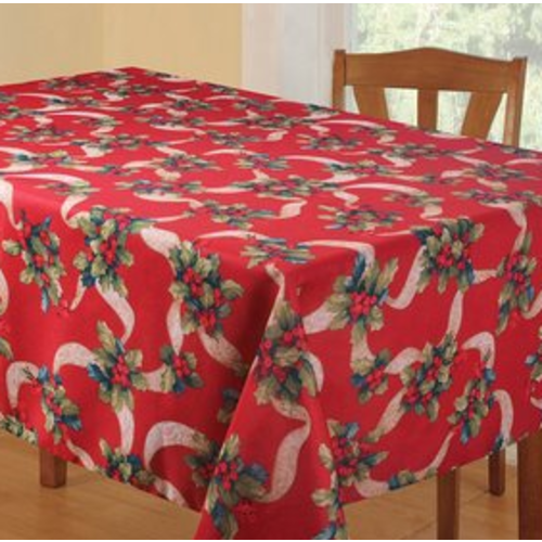 Texstyles Deco TC XMAS Poly 58”X126” Ribbon Holly Red Texstyles Deco TC XMAS Poly 58”X126” Ribbon Holly Red