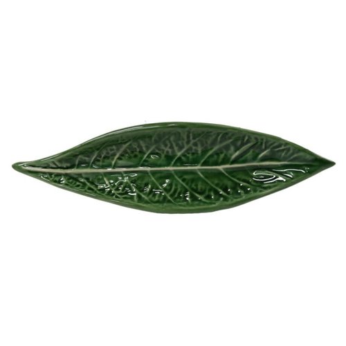 PORTUGAL IMPORTS VINTAGE CABBAGE Long Leaf Dish 13" PORTUGAL IMPORTS VINTAGE CABBAGE Long Leaf Dish 13"