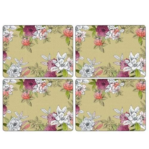Pimpernel Placemats Floral Sketch Set/4 Pimpernel Placemats Floral Sketch Set/4