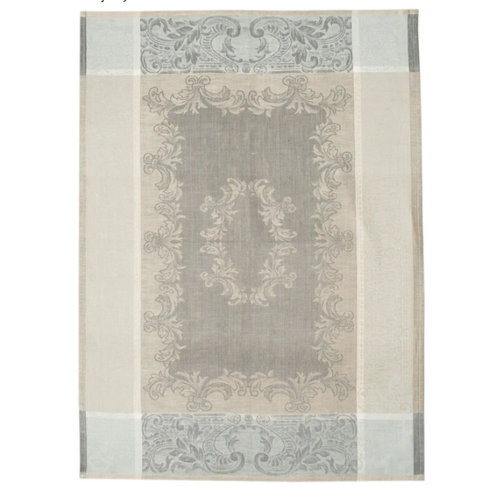 Linenway Tea Towel Majesty Flax, Castor Grey & White Linenway Tea Towel Majesty Flax, Castor Grey & White