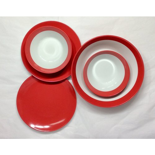 Sabre Sabre Dessert and Salad Set Red Sabre Sabre Dessert and Salad Set Red