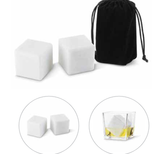 Fox Run Marble Ice Cubes with Pouch Extra Large Size