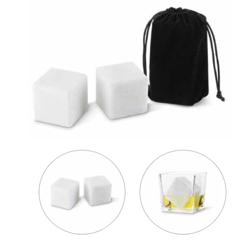 Fox Run Marble Ice Cubes with Pouch Extra Large Size