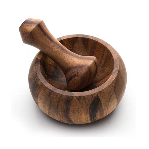 Fox Run Olmec Mortar & Pestle ACACIA WOOD 3.25"X6" Fox Run Olmec Mortar & Pestle ACACIA WOOD 3.25"X6"