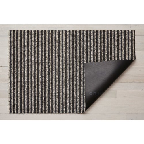 Chilewich Doormat Breton Stripe Shag GRAVEL 18 x 28 inches Chilewich Doormat Breton Stripe Shag GRAVEL 18 x 28 inches