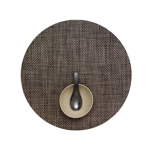 Chilewich Placemat Basketweave Round EARTH Chilewich Placemat Basketweave Round EARTH