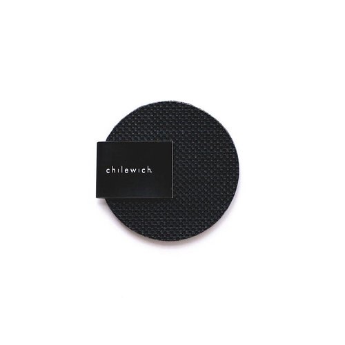 Chilewich Coasters OnEdge MNBK Round BLACK/Set of 4 Chilewich Coasters OnEdge MNBK Round BLACK/Set of 4