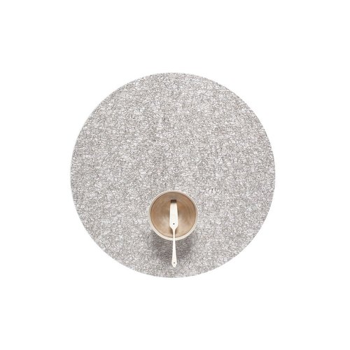 Chilewich Placemat Metallic Lace Round SILVER Chilewich Placemat Metallic Lace Round SILVER