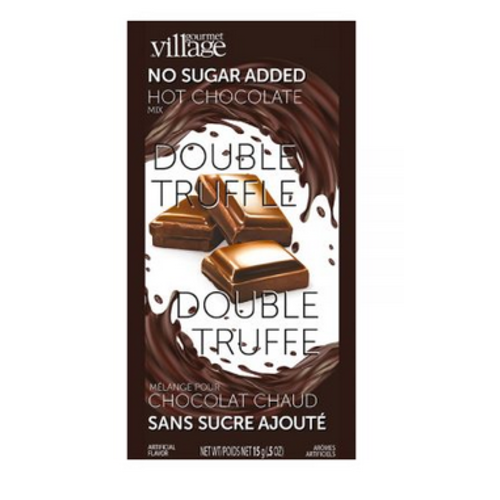Gourmet du Village Hot chocolate single NO SUGAR DOUBLE TRUFFLE Gourmet du Village Hot chocolate single NO SUGAR DOUBLE TRUFFLE