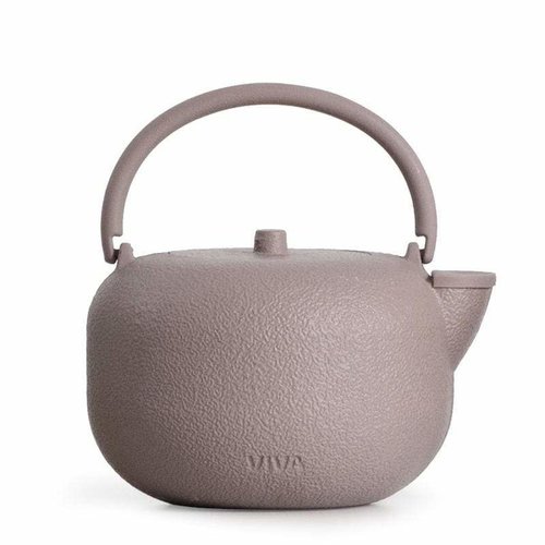 VIVA SCANDINAVIA SAGA CAST IRON ROUND TEAPOT PINK 27 oz. VIVA SCANDINAVIA SAGA CAST IRON ROUND TEAPOT PINK 27 oz.