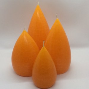 Barrick Design Candle Stout Crackle Tangerine