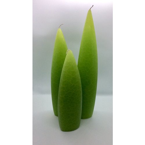Barrick Design Candle Asymetrical Crackle Kiwi Barrick Design Candle Asymetrical Crackle Kiwi