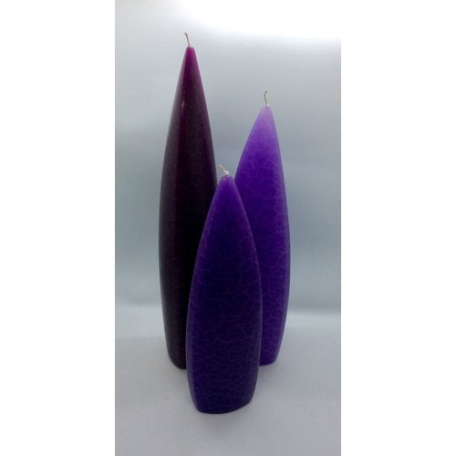 Barrick Design Candle Asymetrical Crackle Grape Barrick Design Candle Asymetrical Crackle Grape