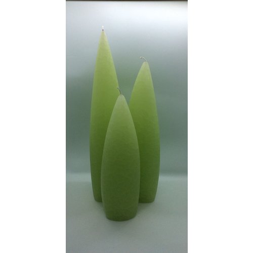 Barrick Design Candle Asymetrical Crackle Celery Barrick Design Candle Asymetrical Crackle Celery