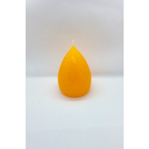 Barrick Design Candle Stout Crackle Sun Yellow