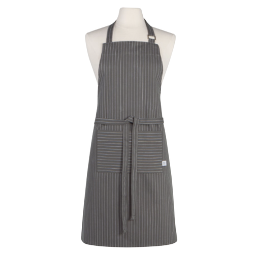 Danica Apron Chef Pinstripe Grey Danica Apron Chef Pinstripe Grey