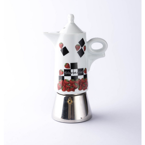 Ancap FRAGOLE Moka Espresso Maker Giotto (Strawberry) Ancap FRAGOLE Moka Espresso Maker Giotto (Strawberry)
