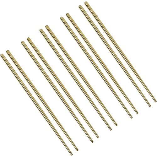 Harold Import Company Chopsticks Gold 5 Pairs Per Package Harold Import Company Chopsticks Gold 5 Pairs Per Package