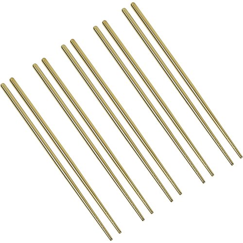 Harold Import Company Chopsticks Gold 5 Pairs Per Package