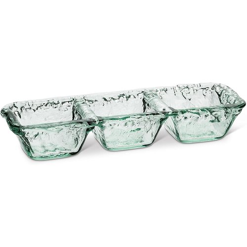 Abbott Dish triple bowls glass Abbott Dish triple bowls glass