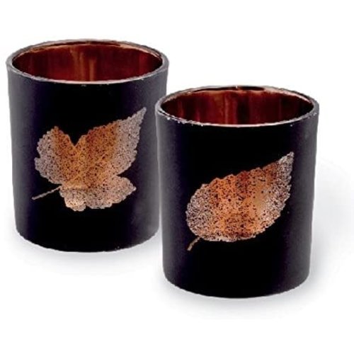 Carsim Black Leaf Tealight Holder Carsim Black Leaf Tealight Holder