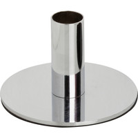 Candle Holder Metal - Silver 6.5 cm