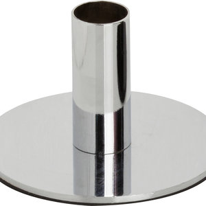 IHR Candle Holder Metal - Silver 6.5 cm