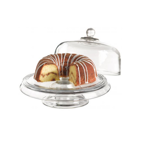 JL Bradshaw CAKE STAND 4 IN 1 ANCHOR HOCKING PRESENCE JL Bradshaw CAKE STAND 4 IN 1 ANCHOR HOCKING PRESENCE