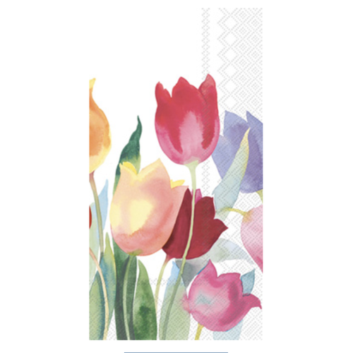 Carsim Napkin/Guest Towel Paper POWERFUL TULIPS Carsim Napkin/Guest Towel Paper POWERFUL TULIPS