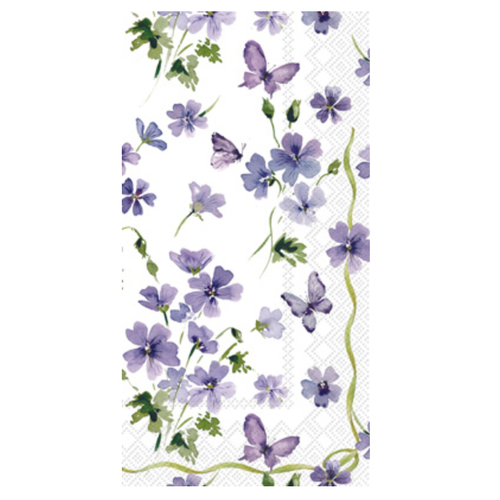 Carsim Napkin/Guest Towel Paper PURPLE SPRING Carsim Napkin/Guest Towel Paper PURPLE SPRING