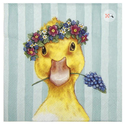 IHR Napkins Lunch Paper Easter Friends Chick Light Blue IHR Napkins Lunch Paper Easter Friends Chick Light Blue