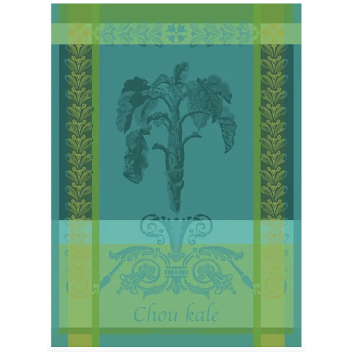 Garnier Thiebaut Garnier Thiebaut Tea Towel Chou Kale Bleu Garnier Thiebaut Garnier Thiebaut Tea Towel Chou Kale Bleu