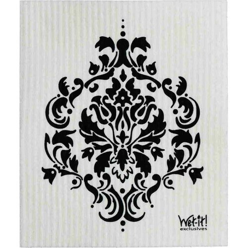 Swedish Cloth Swedish Cloth Black Damask Swedish Cloth Swedish Cloth Black Damask
