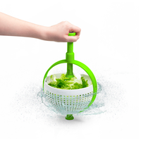 DREAMFARM Spina Colander/Salad Spinner Green & White